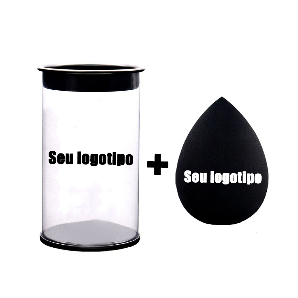 Beauty Makeup Egg - 25 peças logotipo personalizado caixa preta