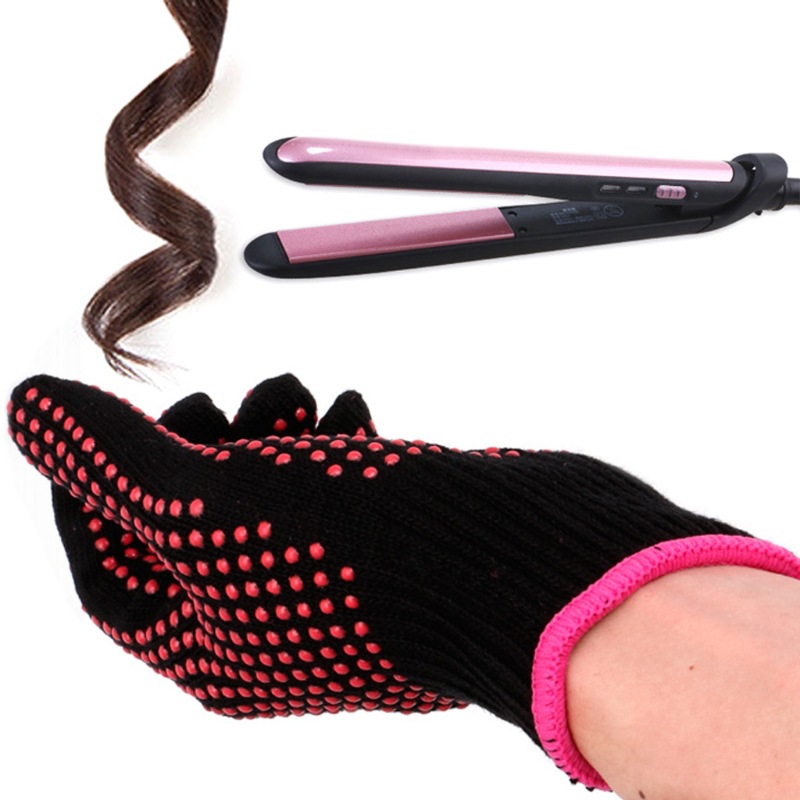 Hair Straightener - Luvas Resistentes ao Calor para Estilização