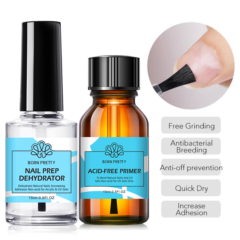 Nail Dehydrator Primer - BORN PRETTY 2 peças 15ml Primer