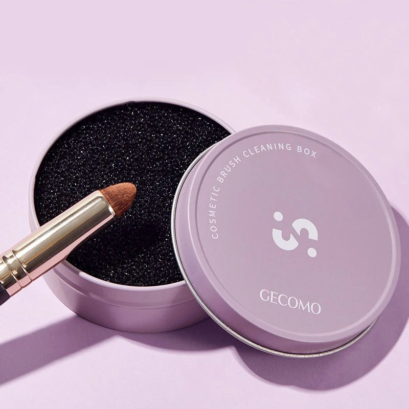 Cosmetic Sponge - Caixa de limpeza de pincel de