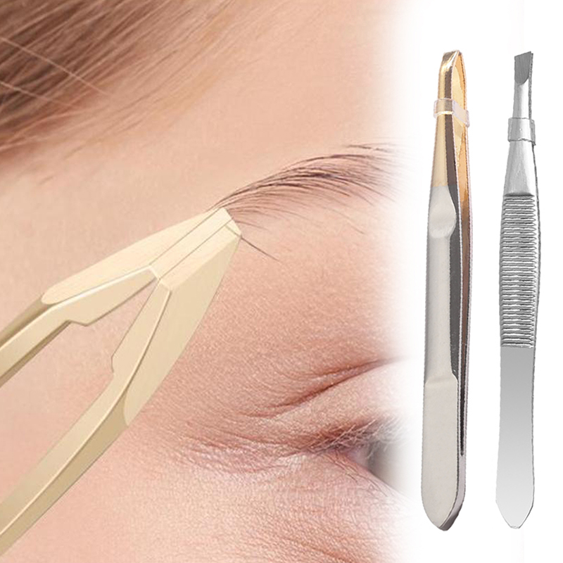 Beauty Hair Makeup - Pinça de Sobrancelha de Aço Inoxidável