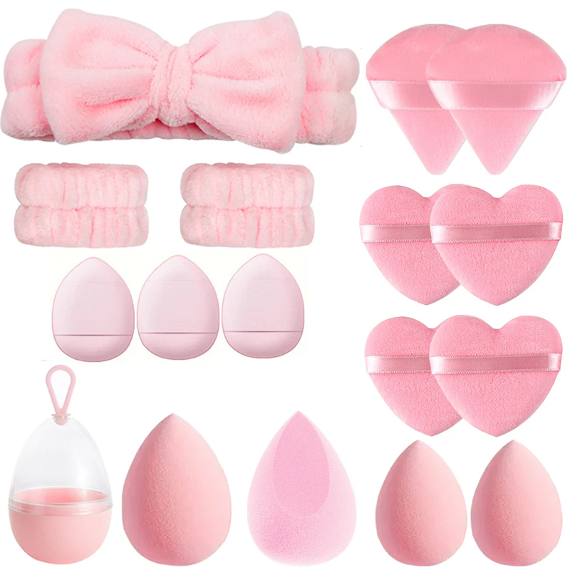 17 pçs conjunto de esponja de  - Beauty Makeup Egg avaliação e preço