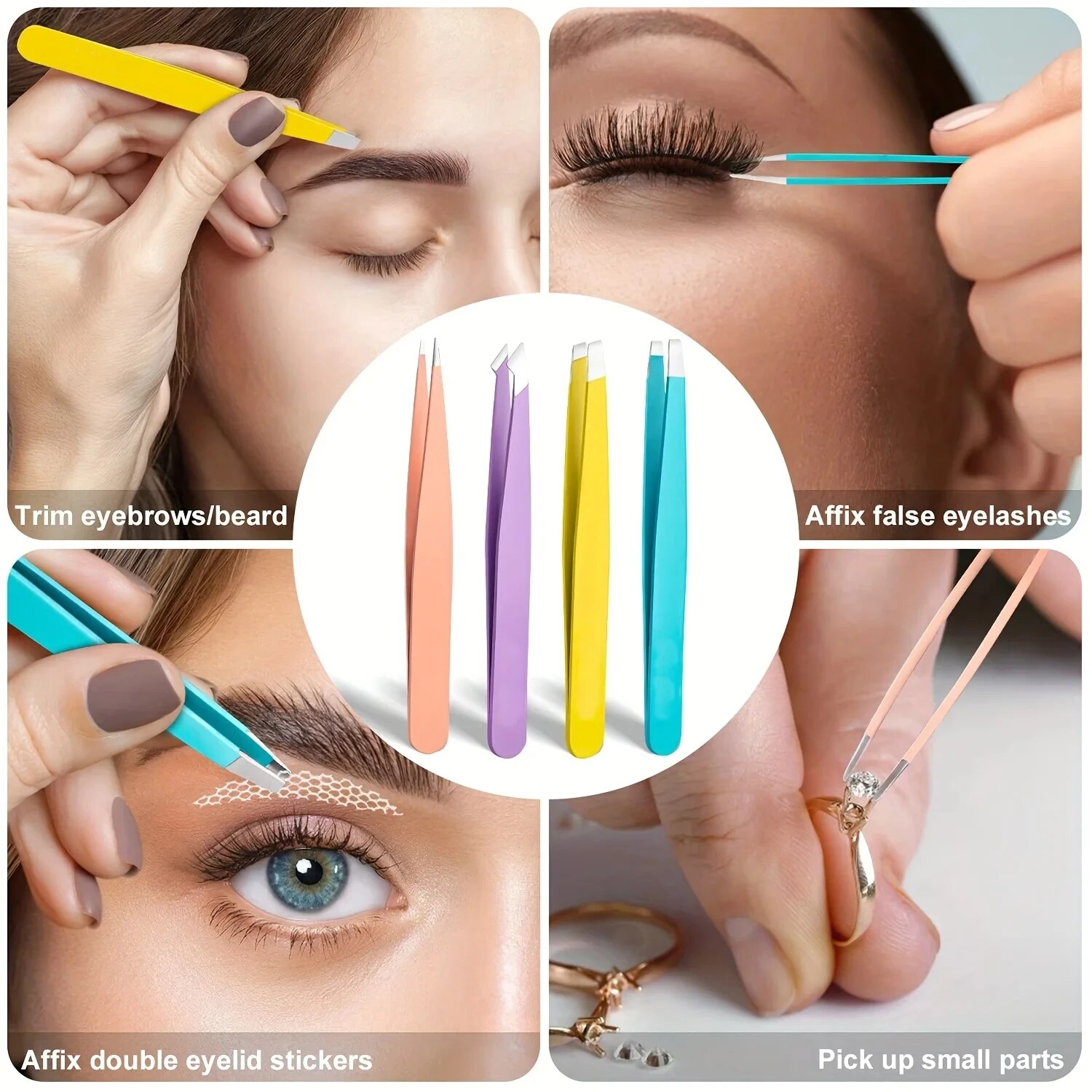 Pinça Colorida para Sobrancelh - Beauty Hair Makeup avaliação e preço