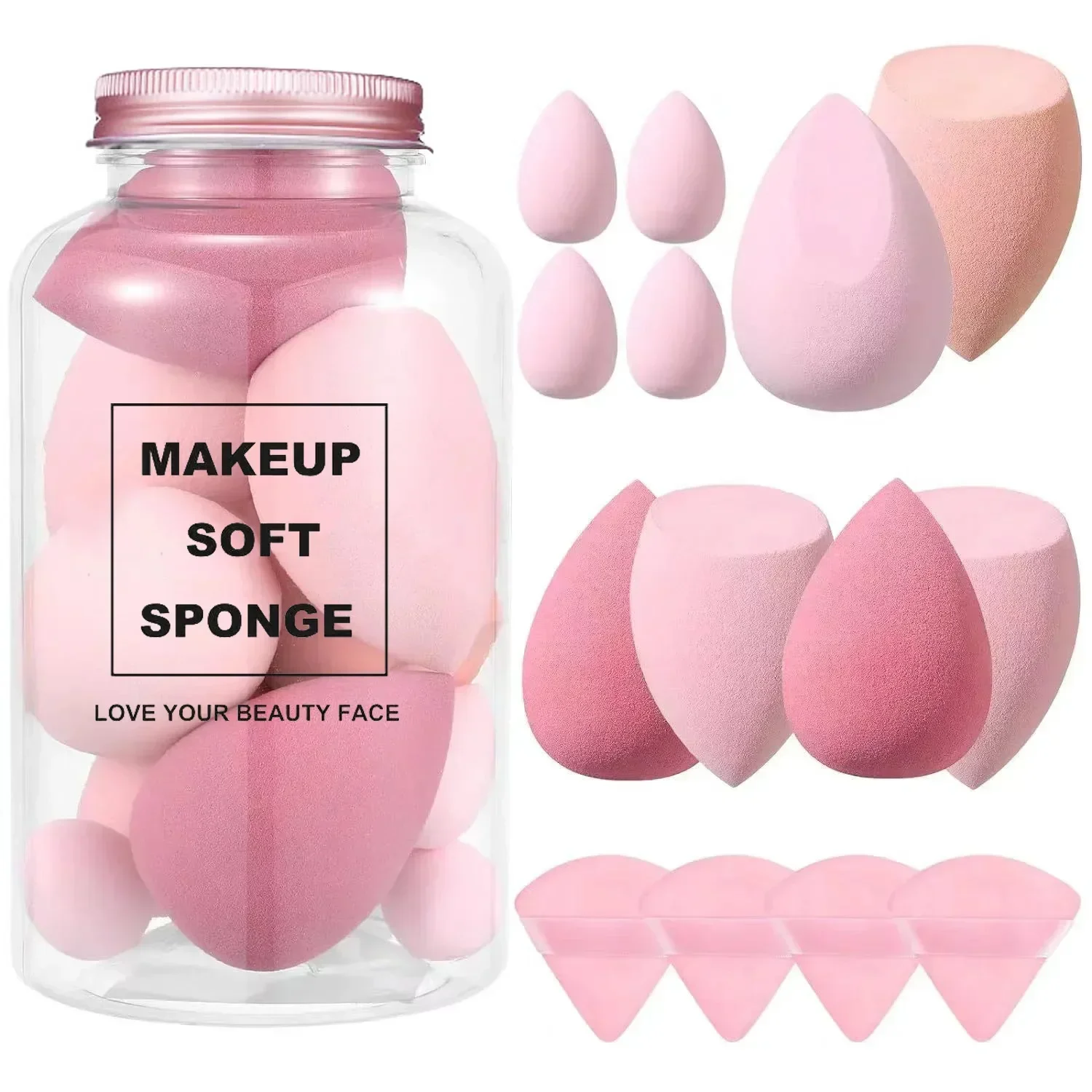 12/14 pçs esponja de maquiagem - Beauty Makeup Egg avaliação e preço