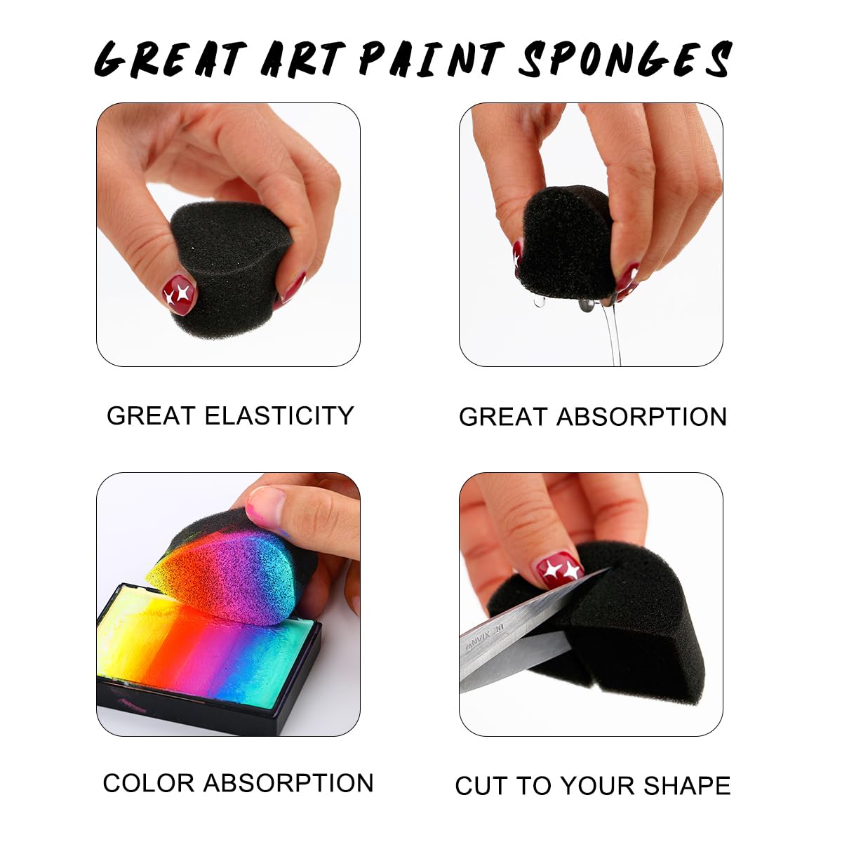 Esponjas de pintura facial de  - Cosmetic Sponge avaliação e preço